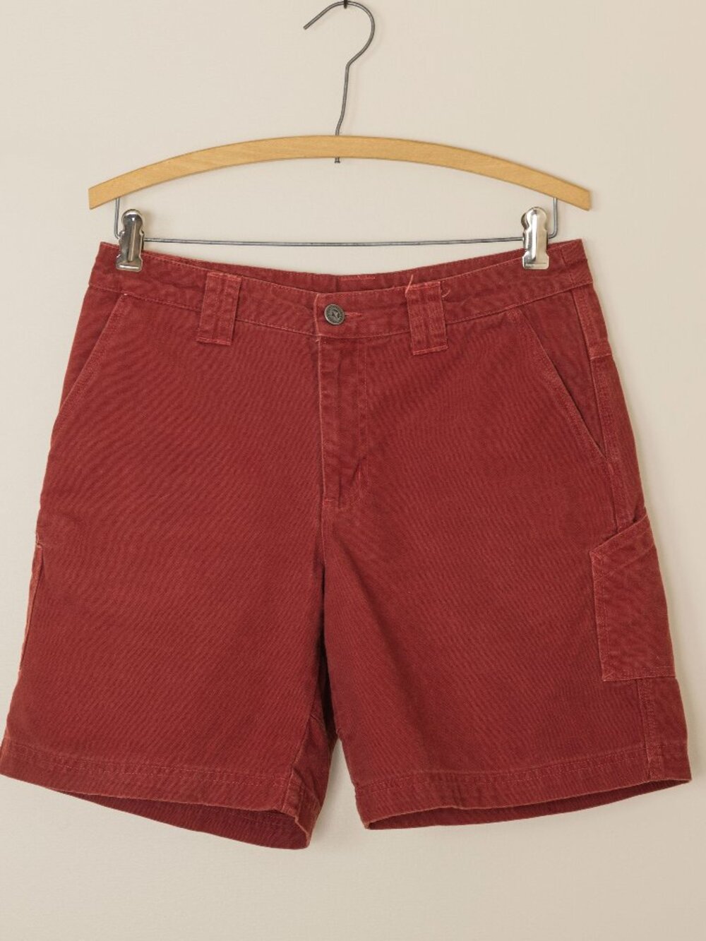 Y2K Patagonia Stand Up Shorts Womens 4 Red Organic Cotton Canvas Utility Hiking